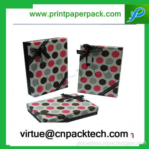 Custom Printed Rigid Packing Box & Lid Gift Jewelry Box